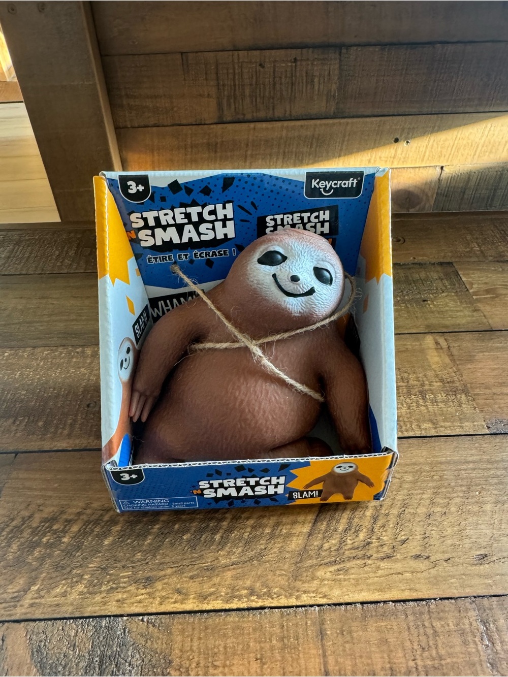 Keycraft Stretch & Smash Repeat Sloth authentic sand squishy